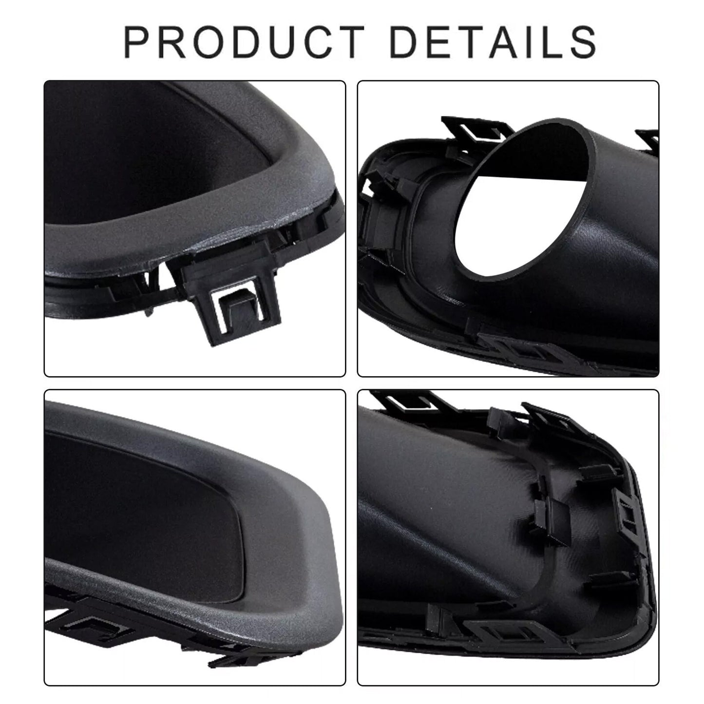 Fog light trim kit for 2015-2018 for Jeep Renegade front-wheel drive and passenger side-wheel drive.