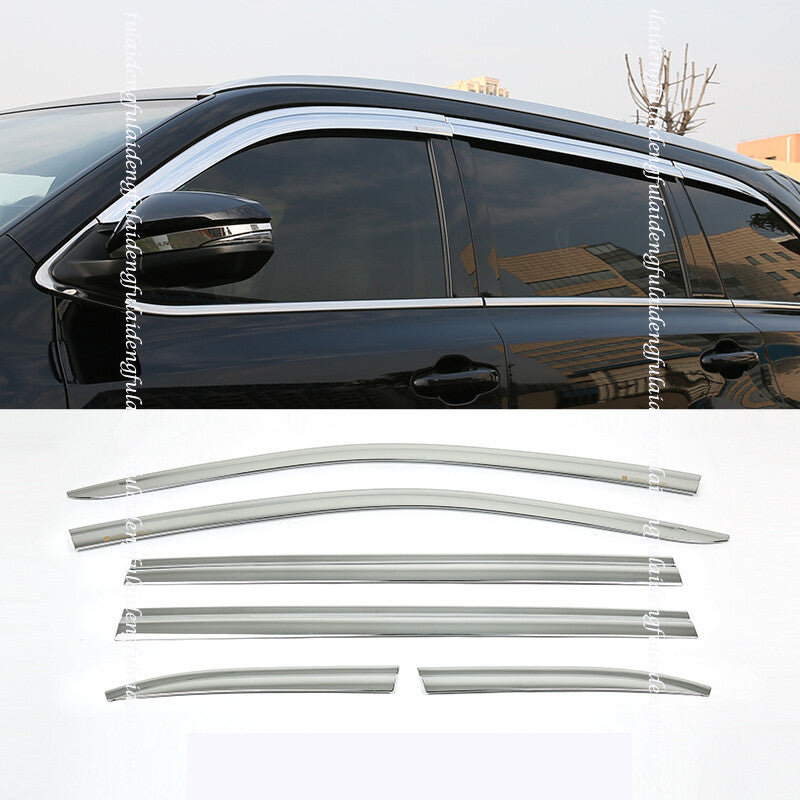 for Toyota Highlander 2014-19 Chrome Window Vent Visor Sun Rain Deflector Guard
