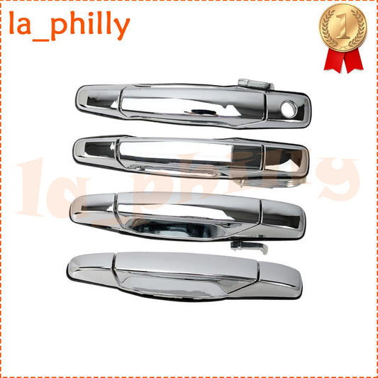 4pcs Outer Door Handle Front Rear Left Right for Escalade Silverado for Sierra Yukon
