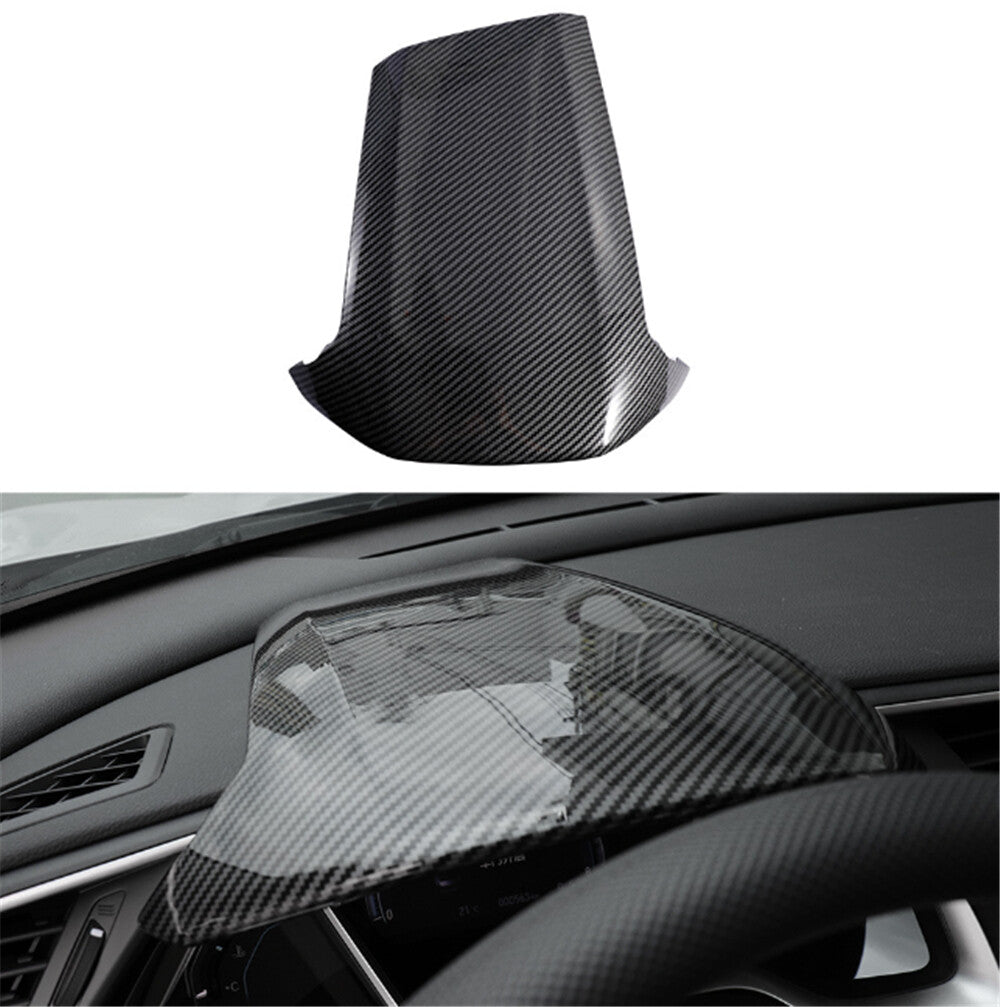 Car Carbon Fiber Look Dashboard Cover Trim for Honda for Civic 10th Gen 2016-21 LHD Q