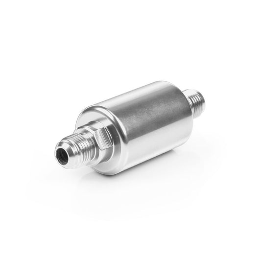 Car Flow Performance for Mini Oil Fuel Filter Inline With 100 Micron Element Silver Q