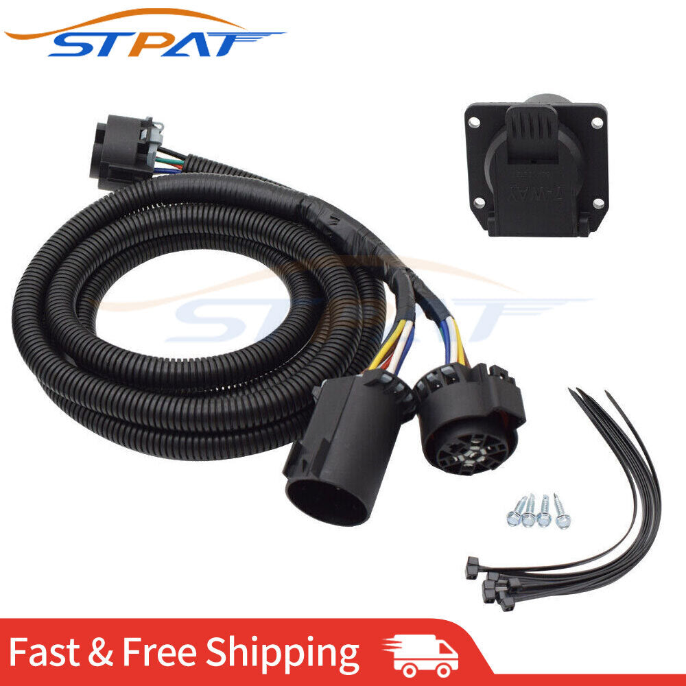 for Ford F-150 97-14 for Ram 3500 CURT 56070 7' 5th Wheel  Gooseneck Wiring Harness