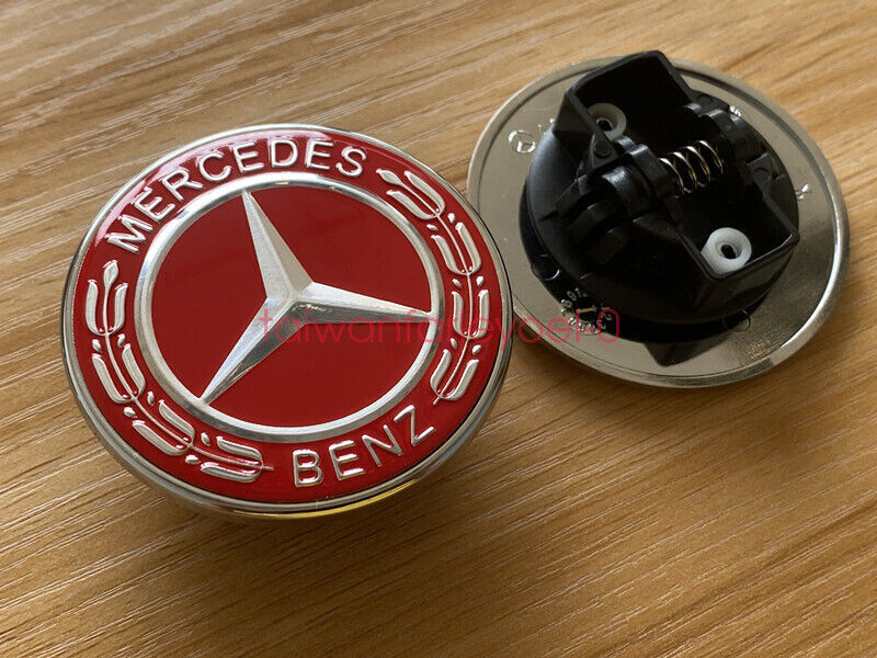 The new Red Bonnet Flat Star badge is available on the for Mercedes-Benz ABCES SLK Class 57mm.