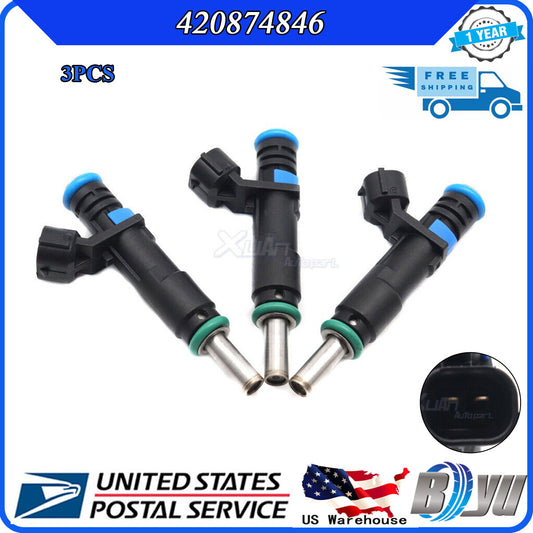 Suitable for Sea-Doo for Challenger RXP TXT GTI GTXS GTR GTX 420874846 US 3x Fuel Injector v