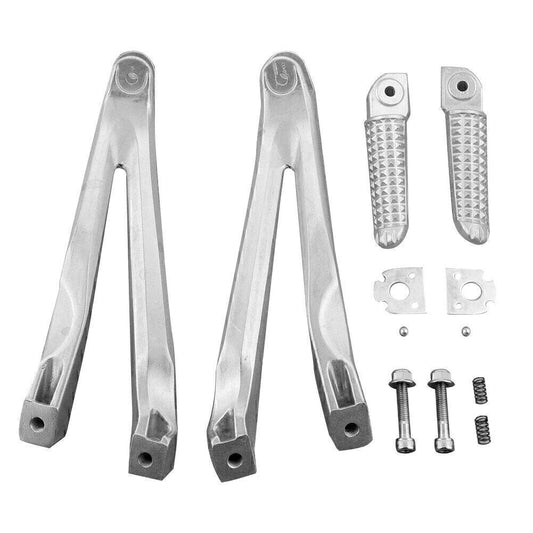 for YAMAHA 04 05 06 07 08 YZF R1 Passenger Rear Footrests Footpegs Brackets Q