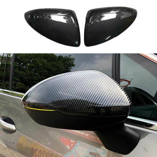 for Chevrolet for Cruze 2016-2019 Carbon Fiber ABS Rear View Side Mirror Cover Trim