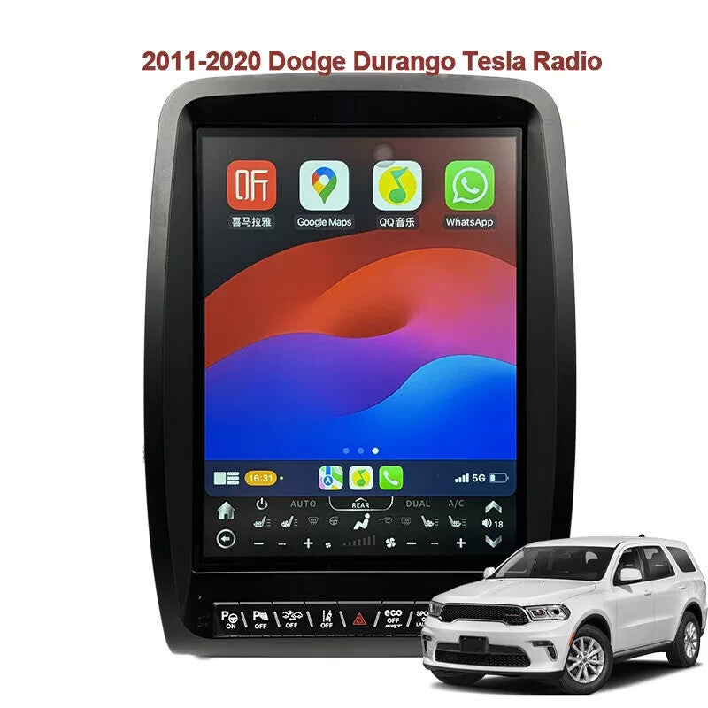 for Dodge Durango 2014-2020 for Tesla Screen Carplay GPS Navi Android Radio Stereo