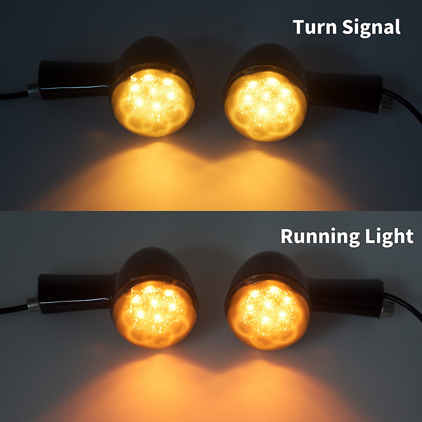 Black Long Bracket Rear Turn Signals Light for Harley Sportster 883 1200 92-2022 Q