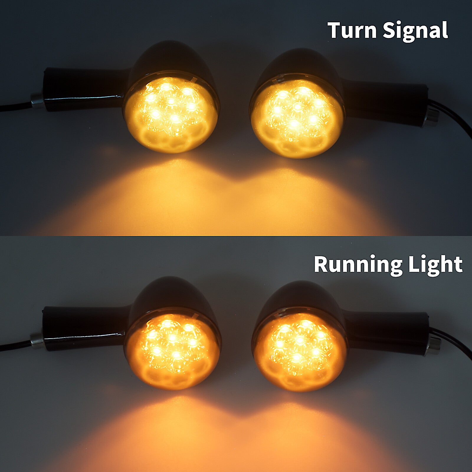 Black Long Bracket Rear Turn Signals Light for Harley Sportster 883 1200 92-2022 Q