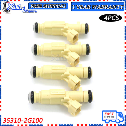 Suitable for 11-13 for Hyundai for Tucson and 10-12 for Kia Forte Koup 35310-2G100 4-piece fuel injector kit v