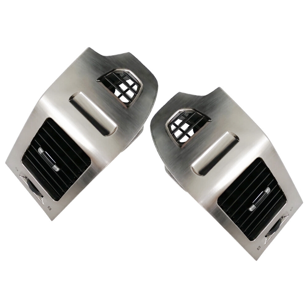 2X Silver Air Outlet Instrument Panel Side Left+Right Side For 2006-2020 for Pajero Q