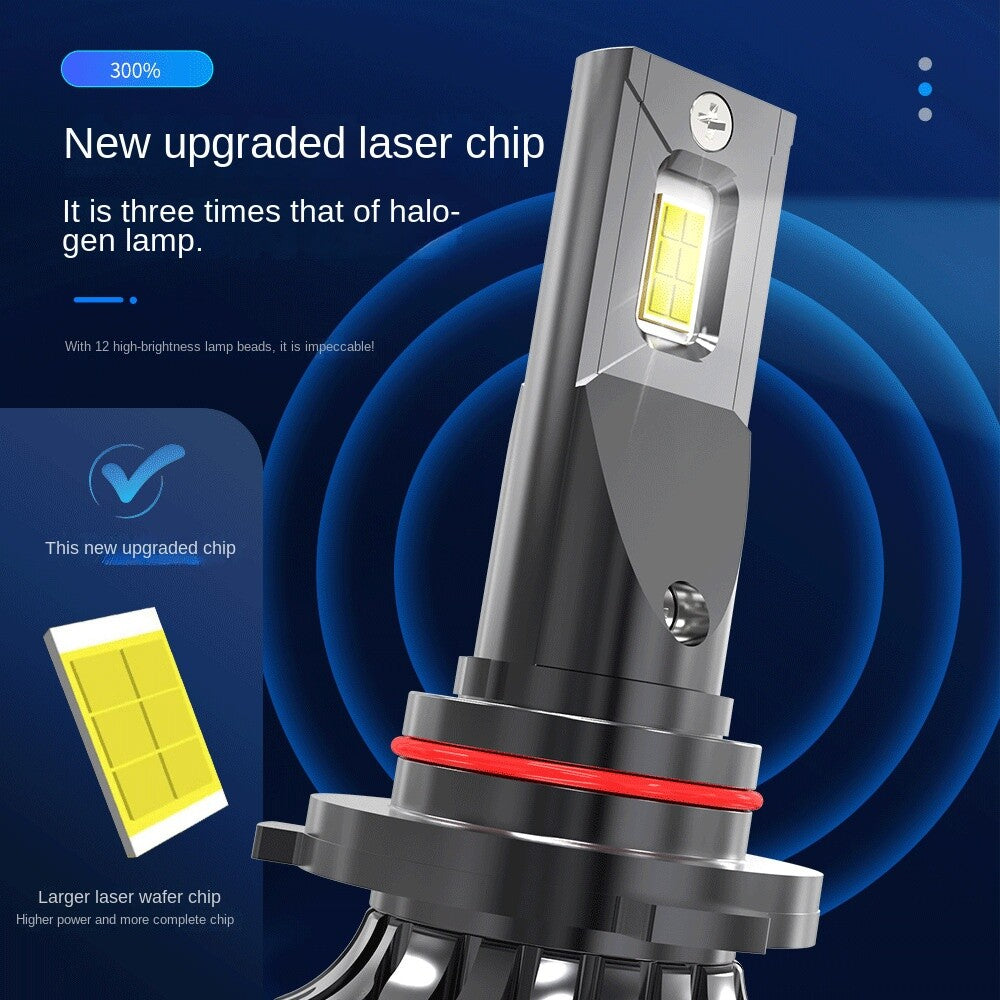 2x H7 Headlight Super Bright Bulbs Kit 6000K 8000LM Hight Power While 12 chips