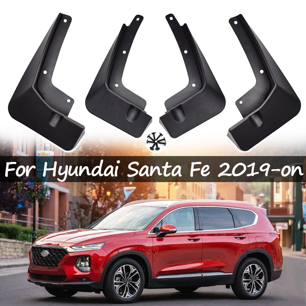 XUKEY dirt catcher spray protection for Hyundai Santa FeTM 2019-front + rear Q