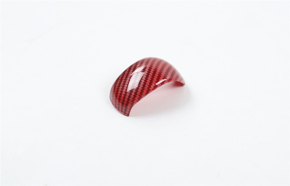 Fit for Suzuki for Jimny 2019-22 Interior Gear Shift Knob Cover ABS Red Carbon Fiber