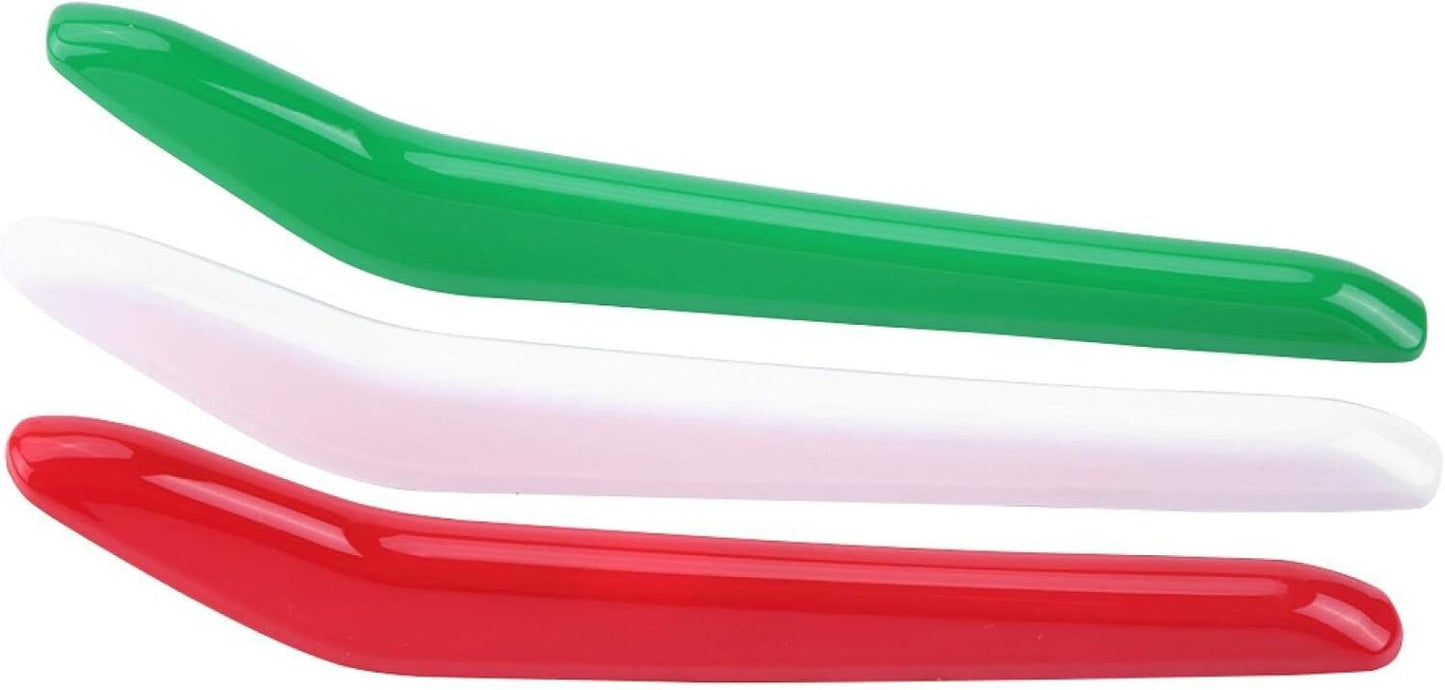 Tricolor Car Front Center Grill Insert Cover Trim for Maserati for Levante 2017-2018