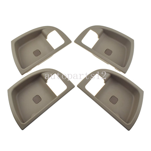 for Hyundai Santa Fe 2007 - 2012 Interior Door Handle Panel Trim Cover 4 Piece Set - v