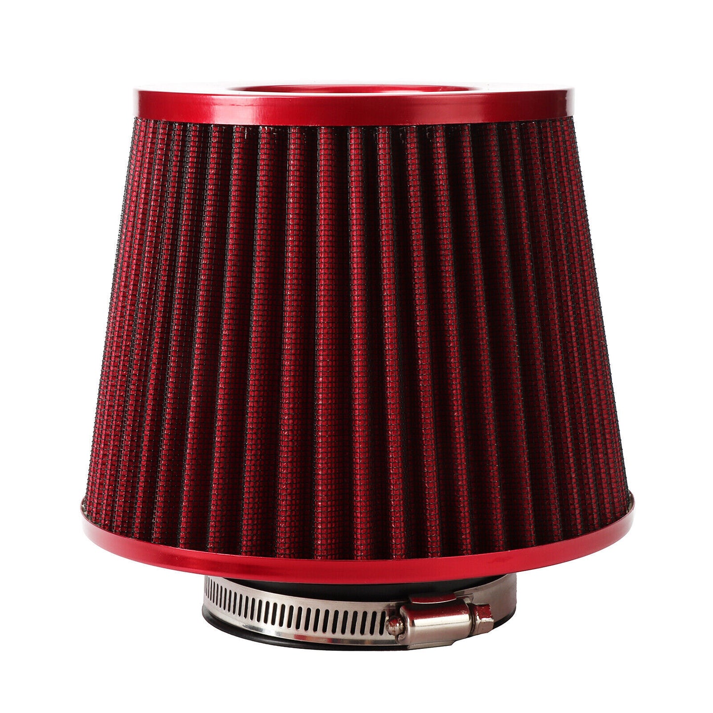 Set NEW Red Car Cold Air Intake Filter Induction Kit Pipe Power Flow Hose System Q