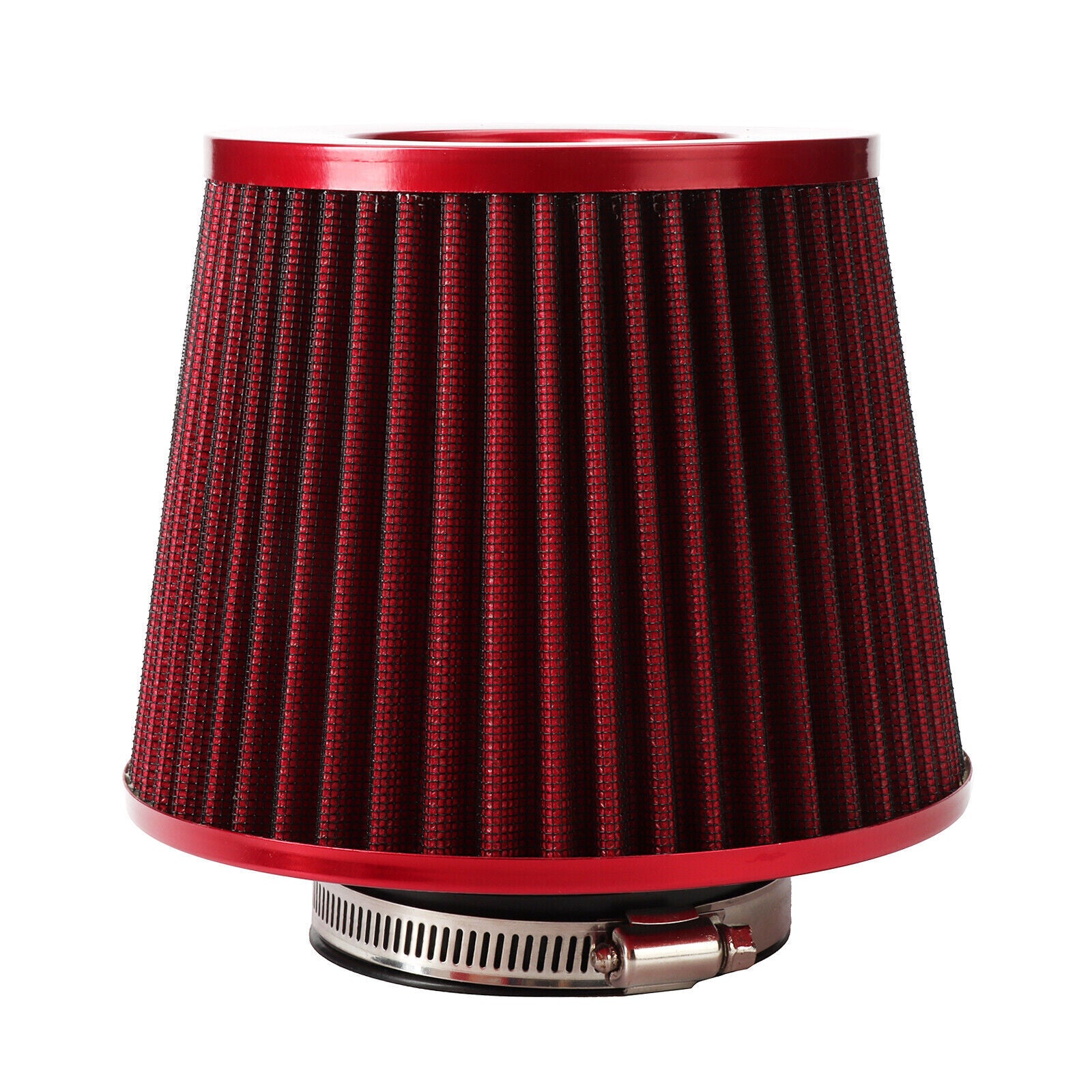 Set NEW Red Car Cold Air Intake Filter Induction Kit Pipe Power Flow Hose System Q