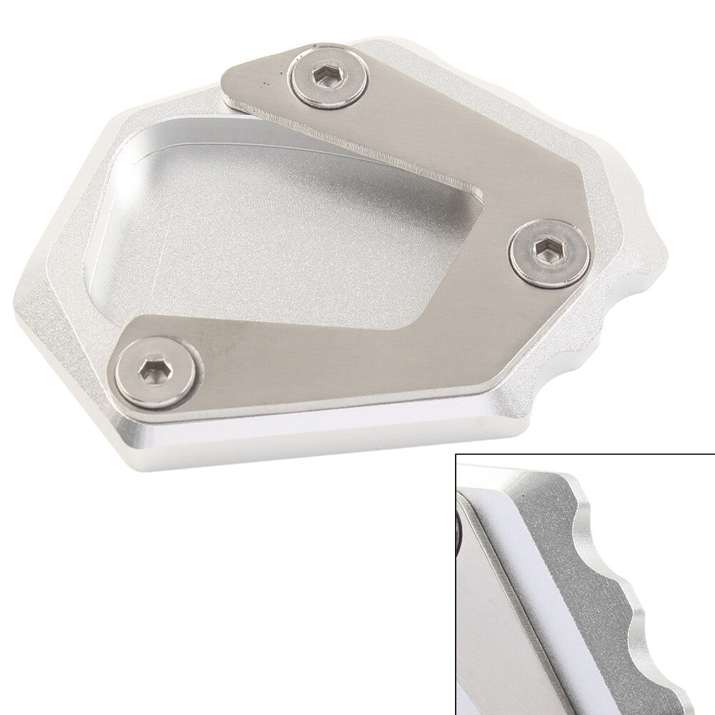 for Honda CB650R 2019-23 Kickstand Side Stand Enlarger Foot Support Plate Silver