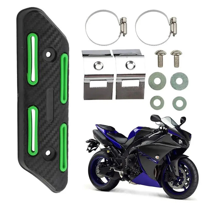 Motorcycle Exhaust Heat Shield PPS Protection Muffler Pipe Cover Guard Universal