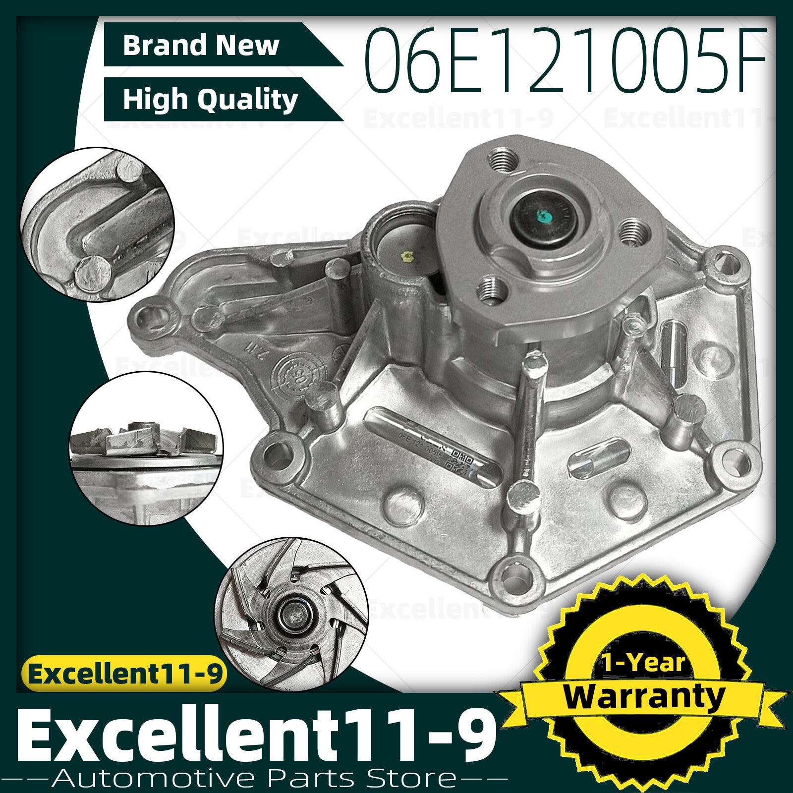 3.0T and 3.2 engine water pump 06E121005A are suitable for Touareg, for Audi A4, A6, A5, for A8 , Q5, and Q7. n