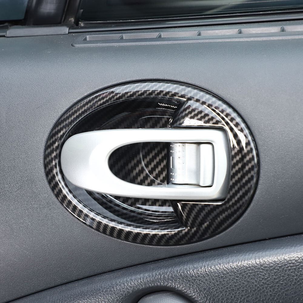 Carbon fiber interior headlight switch frame decoration suitable for ta Tundra 14-21 - v