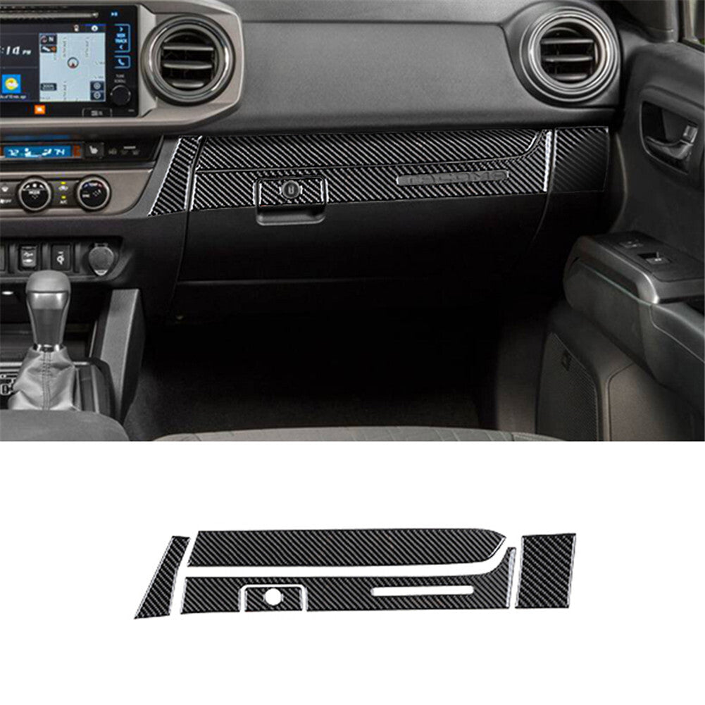 Red Carbon Fiber Gear Shift Panel Frame Cover Trim for Dodge Durango 2014-2020 v