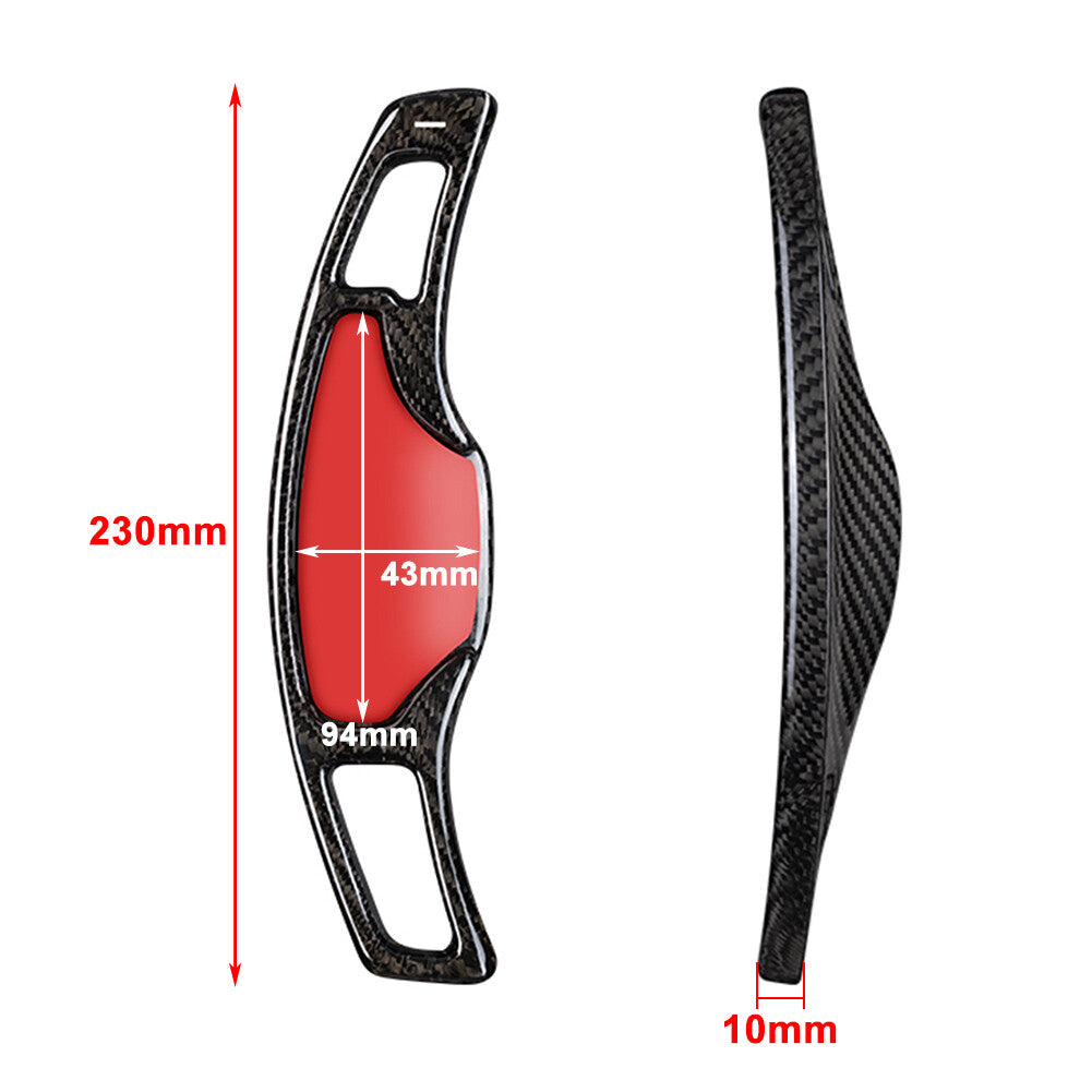 Steering Wheel Shifter Paddle Extension for Cadillac CT5 20-22 Carbon Fiber Red