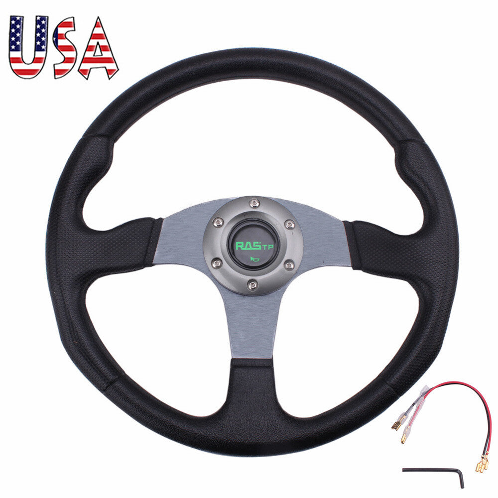 US STOCK for Golf Cart Steering Wheel for Yamaha EZGO Club Car Gray