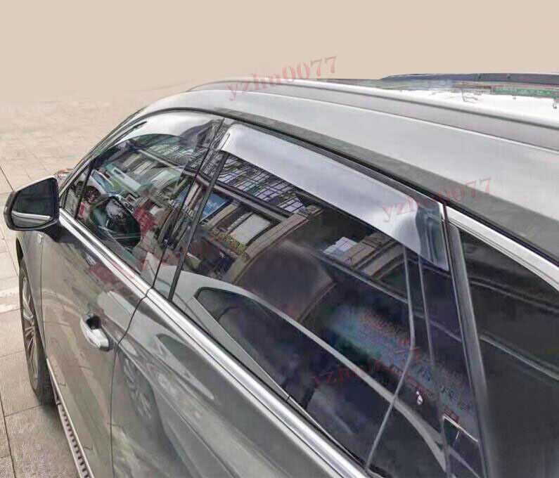 2020-2023 for Cadillac XT6 Smokey Black Window Visor Vent Shades Sun Rain Guards