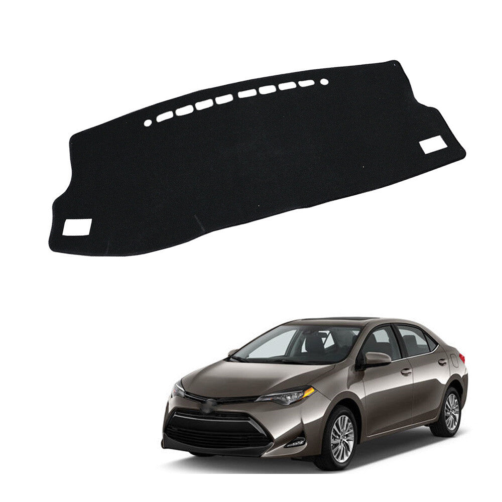 Black Car Dashboard Carpet Sun Cover Mat LHD Replacement for Corolla 2014-2017