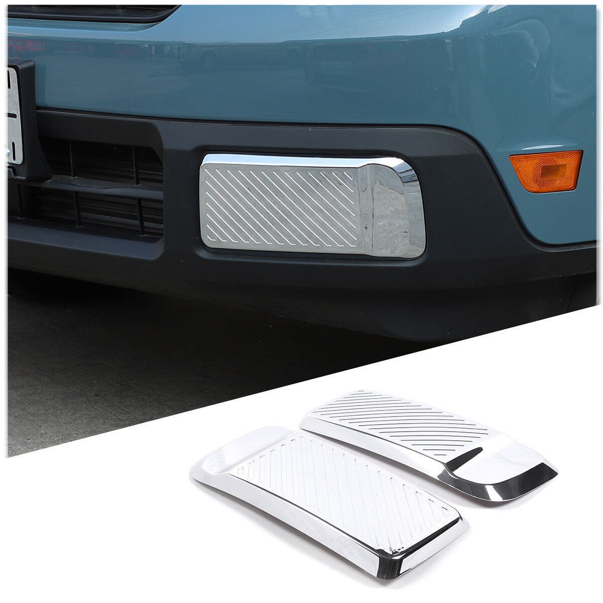 ABS front bumper side turn signal light smoke cover  for ford  Maverick 2022-2023