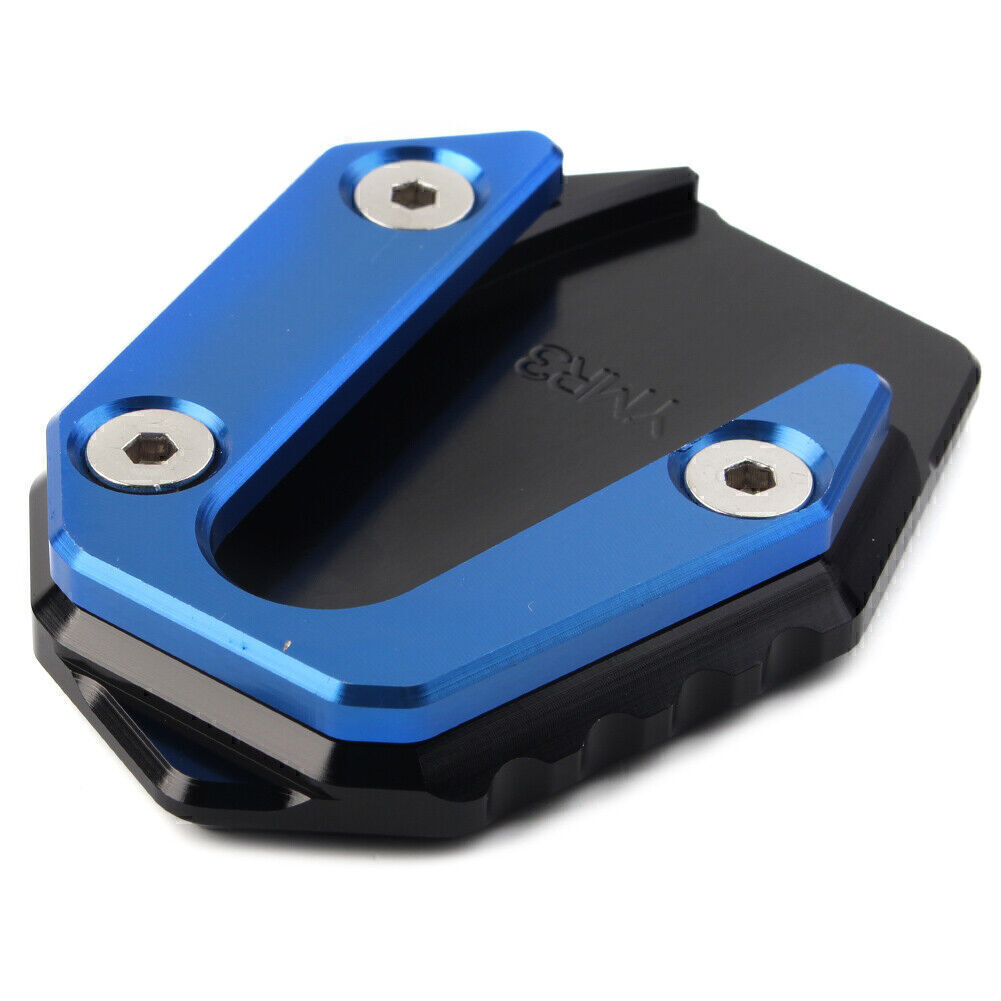 for Yamaha YZFR25 YZFR3 MT-25 MT-03 2014-19 Blue Side Stand Kickstand Plate Pad Q