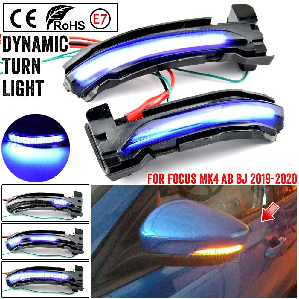 Dynamic Side Turn Signal Light for Ford Focus Mk4 Ab Bj 2019 -2020