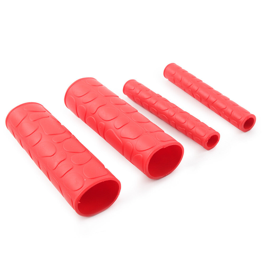 2x Hand Grips Dirt Bike Soft TRP Handle Bar Handbrake Cover red Fit Motorcycle