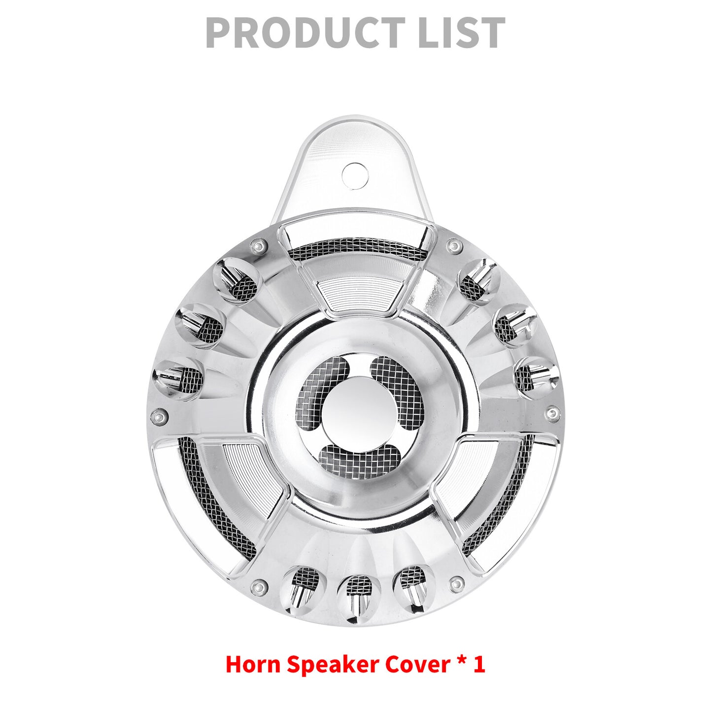 Chrome 110 dB Horn Speaker Cover for Harley Touring Big Twin 1991-2017 Sportster