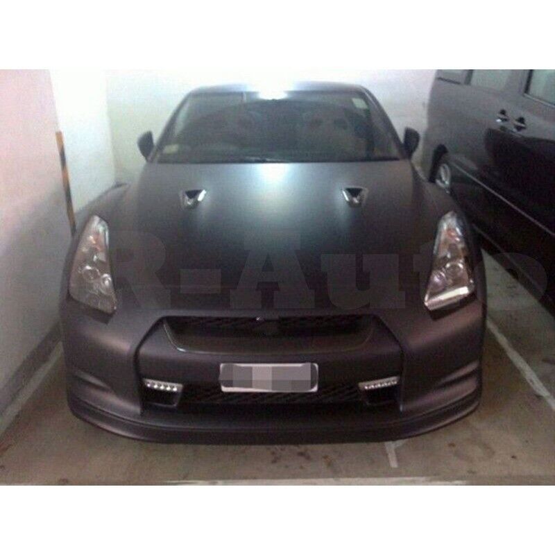 1x Car Front Bumper Grille Trim Lip For GTR R35 Carbon Fiber 2008-2011 B n