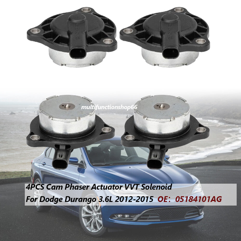 4-piece Cam Phaser Actuator VVT Solenoid Valve 5184101AG for Dodge Durango 3.6L (2012-2015)