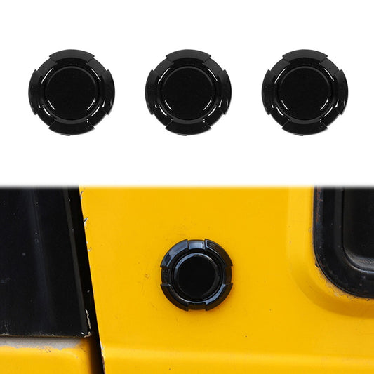 Black ABS Exterior Door Lock Keyhole Jack Socket Cover Trim for Jeep for Wrangler TJ