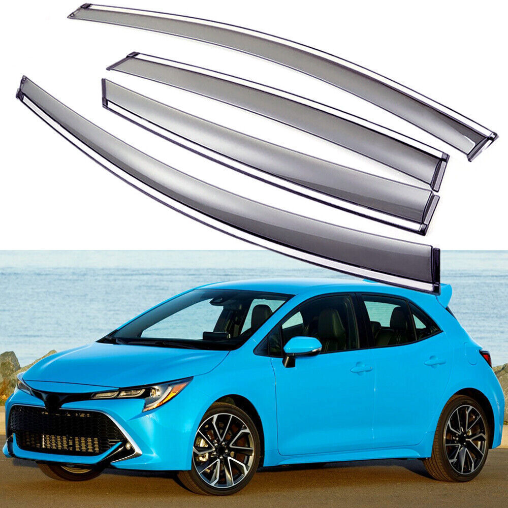 4X Sun Rain Guard Window Visor Deflector for 2019-2025 for Toyota for Corolla Hatchback