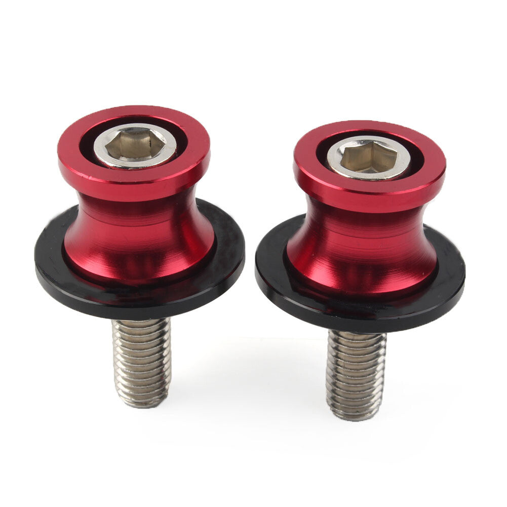 10mm CNC Swingarm Spools Slider Swing Arm Stand for KAWASAKI ZX6R 1998-2011 Red