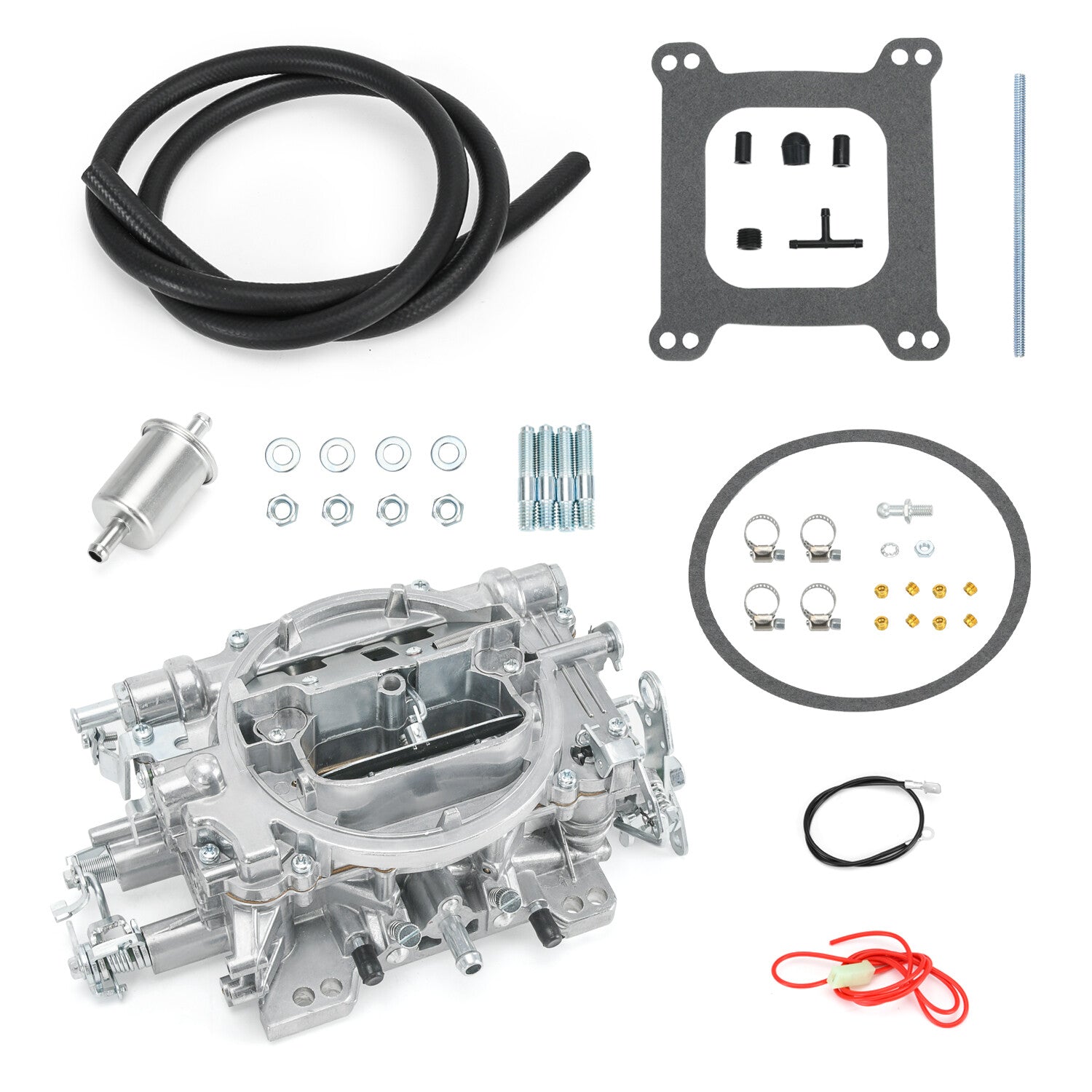 For 1905 AVS2 650 CFM 4 Barrel Carburetor Manual Choke Square Bore