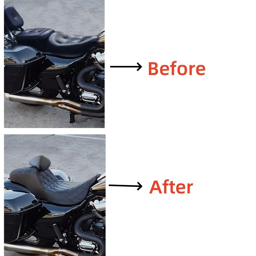 Two-seater with driver's backrest suitable for Harley Touring Electra Glide Road Glide- n