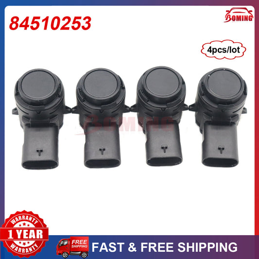 4pcs Parking Assist Sensor 84510253 Fits for GMC for Chevrolet 84360381 84360386 Q