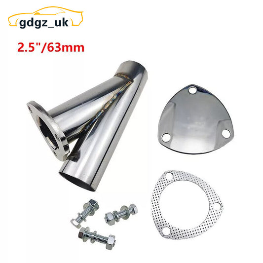 2.5 2.5inch Stainless Steel Exhaust Y Pipe with Seal Gasket Downpipe