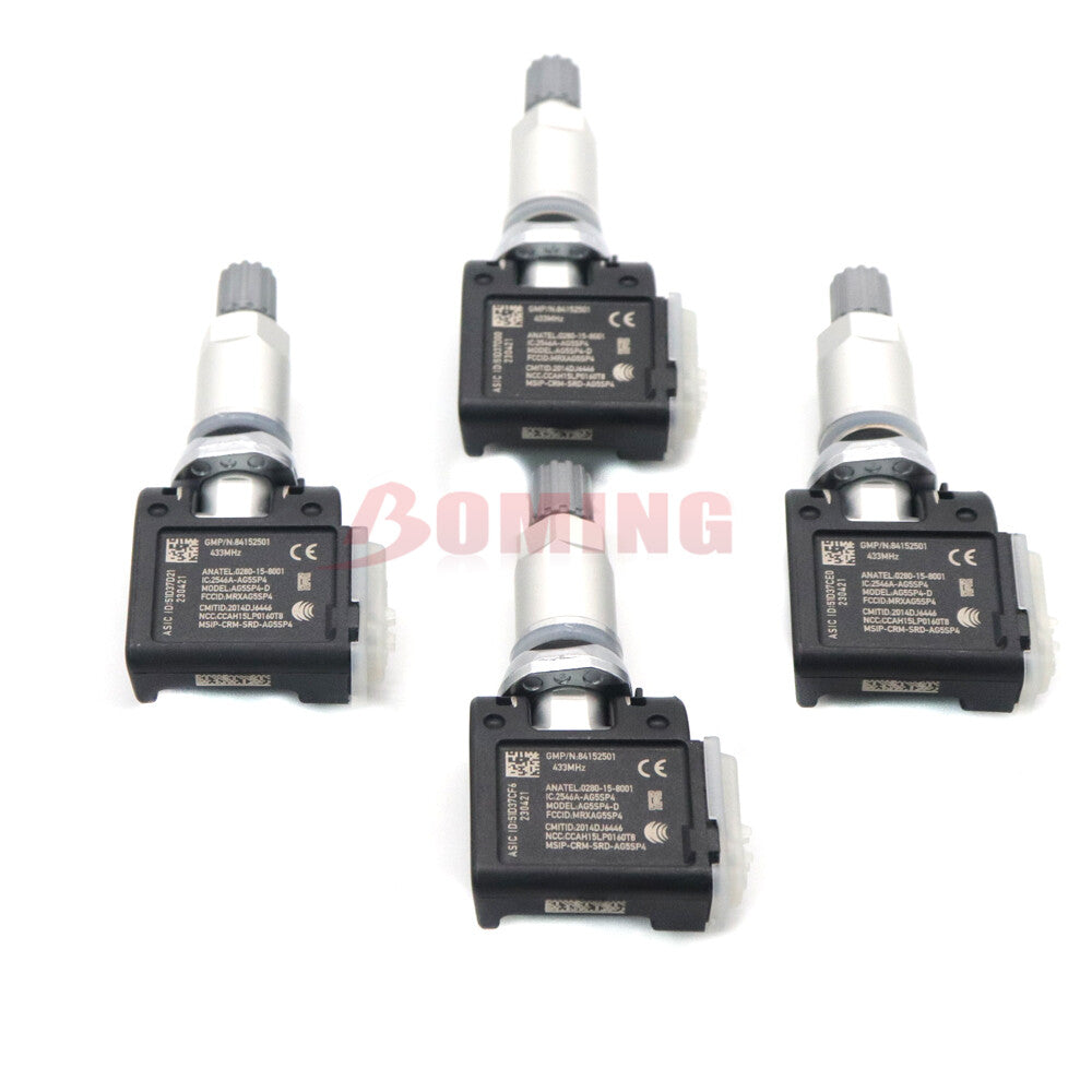4x 84152501 new TPMS Tire Pressure Sensors for Chevrolet Silverado 1500 and for Cadillac