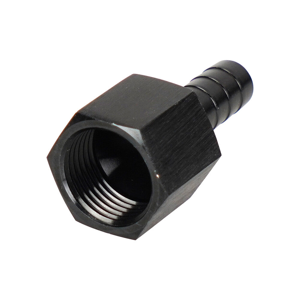 8AN AN8 Female To 3/8¡± straight Push On Barb Hose Adapter Swivel Fitting Black Q