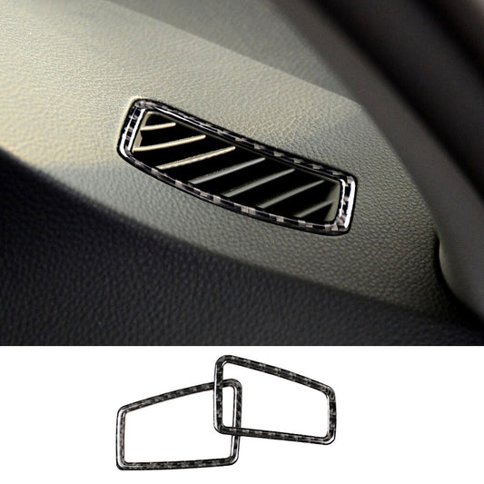 Carbon Fiber Dashboard Side Air Vent Outlet Cover for BMW 3 Series E90 2005-2012
