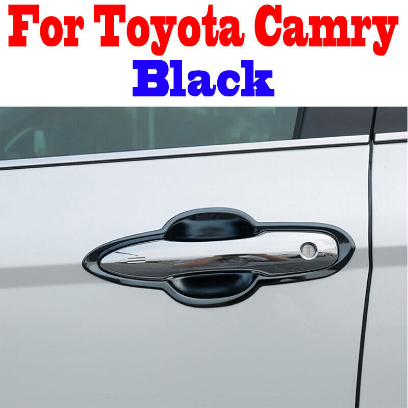 for Toyota for Camry 2018-2023 Black Exterior Door Bowl Cover Overlay Trim Protector