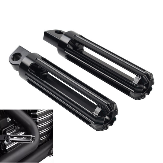 Pair Male Mount Foot Pegs Footrests for Harley Touring Sportster Softail Dyna Q